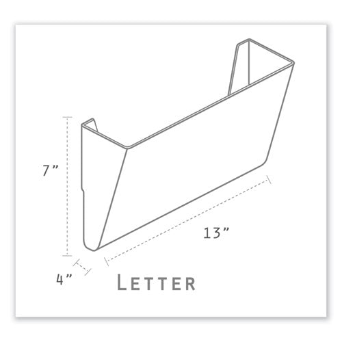 Storex wholesale. Wall File, Letter, 13 X 7, Single Pocket, Clear. HSD Wholesale: Janitorial Supplies, Breakroom Supplies, Office Supplies.