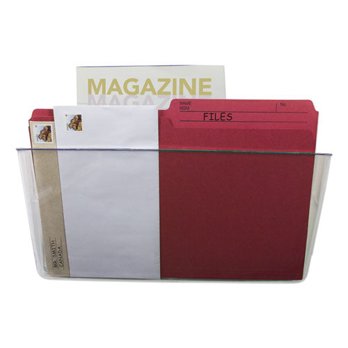 Storex wholesale. Wall File, Letter, 13 X 7, Single Pocket, Clear. HSD Wholesale: Janitorial Supplies, Breakroom Supplies, Office Supplies.