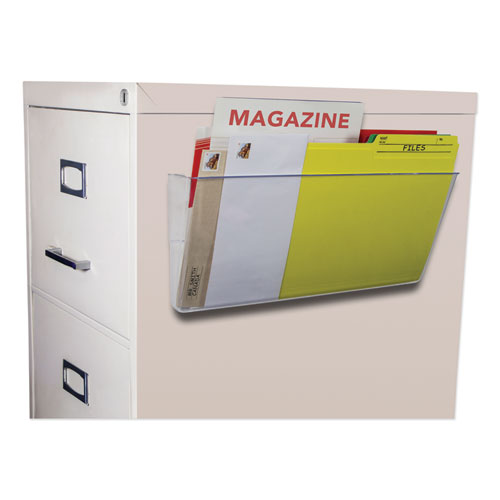 Storex wholesale. Unbreakable Magnetic Wall File, Letter-legal, 16 X 7, Single Pocket, Clear. HSD Wholesale: Janitorial Supplies, Breakroom Supplies, Office Supplies.