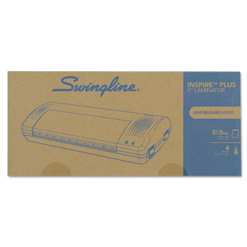 GBC® wholesale. Inspire Plus Thermal Pouch Laminator, 9" Max Document Width, 5 Mil Max Document Thickness. HSD Wholesale: Janitorial Supplies, Breakroom Supplies, Office Supplies.