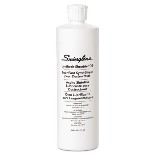 GBC® wholesale. Shredder Oil, 16-oz. Bottle. HSD Wholesale: Janitorial Supplies, Breakroom Supplies, Office Supplies.