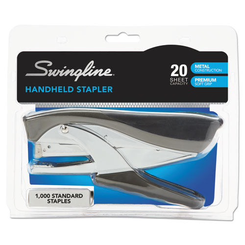 Swingline® wholesale. Swingline Premium Hand Stapler, 20-sheet Capacity, Black. HSD Wholesale: Janitorial Supplies, Breakroom Supplies, Office Supplies.