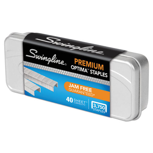 Swingline® wholesale. Swingline Optima Staples, 0.25" Leg, 0.5" Crown, Steel, 3,750-pack. HSD Wholesale: Janitorial Supplies, Breakroom Supplies, Office Supplies.