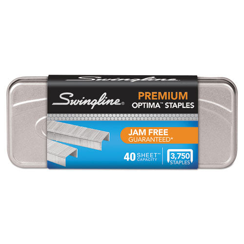 Swingline® wholesale. Swingline Optima Staples, 0.25" Leg, 0.5" Crown, Steel, 3,750-pack. HSD Wholesale: Janitorial Supplies, Breakroom Supplies, Office Supplies.
