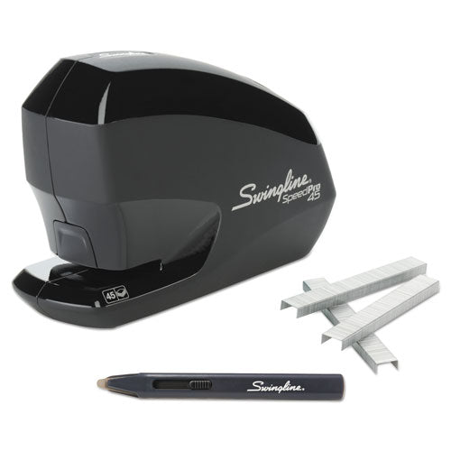 Swingline® wholesale. Swingline Speed Pro 45 Electric Staplers Value Pack , 45-sheet Capacity, Black. HSD Wholesale: Janitorial Supplies, Breakroom Supplies, Office Supplies.