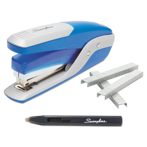 Swingline® wholesale. Swingline Quick Touch Stapler Value Pack, 28-sheet Capacity, Blue-silver. HSD Wholesale: Janitorial Supplies, Breakroom Supplies, Office Supplies.