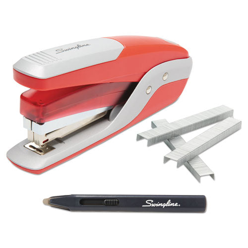 Swingline® wholesale. Swingline Quick Touch Stapler Value Pack, 28-sheet Capacity, Red-silver. HSD Wholesale: Janitorial Supplies, Breakroom Supplies, Office Supplies.