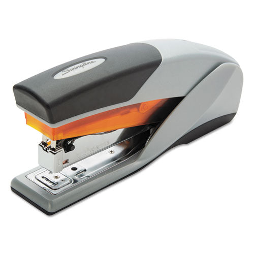 Swingline® wholesale. Swingline Optima 25 Reduced Effort Stapler, 25-sheet Capacity, Gray-orange. HSD Wholesale: Janitorial Supplies, Breakroom Supplies, Office Supplies.