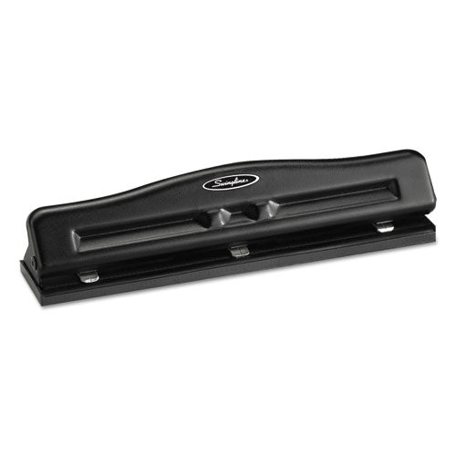 Swingline® wholesale. Swingline 11-sheet Commercial Adjustable Three-hole Punch, 9-32" Holes, Black. HSD Wholesale: Janitorial Supplies, Breakroom Supplies, Office Supplies.