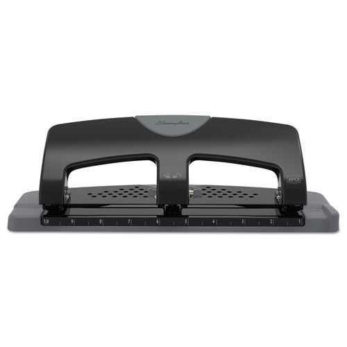 Swingline® wholesale. Swingline 20-sheet Smarttouch Three-hole Punch, 9-32" Holes, Black-gray. HSD Wholesale: Janitorial Supplies, Breakroom Supplies, Office Supplies.