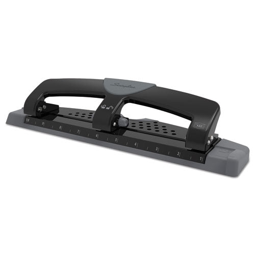 Swingline® wholesale. Swingline 12-sheet Smarttouch Three-hole Punch, 9-32" Holes, Black-gray. HSD Wholesale: Janitorial Supplies, Breakroom Supplies, Office Supplies.