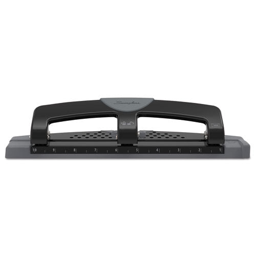 Swingline® wholesale. Swingline 12-sheet Smarttouch Three-hole Punch, 9-32" Holes, Black-gray. HSD Wholesale: Janitorial Supplies, Breakroom Supplies, Office Supplies.