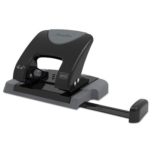 Swingline® wholesale. Swingline 20-sheet Smarttouch Two-hole Punch, 9-32" Holes, Black-gray. HSD Wholesale: Janitorial Supplies, Breakroom Supplies, Office Supplies.