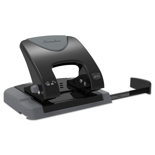 Swingline® wholesale. Swingline 20-sheet Smarttouch Two-hole Punch, 9-32" Holes, Black-gray. HSD Wholesale: Janitorial Supplies, Breakroom Supplies, Office Supplies.