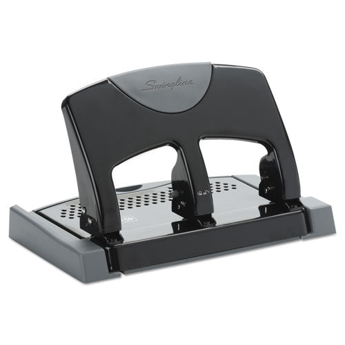 Swingline® wholesale. Swingline 45-sheet Smarttouch Three-hole Punch, 9-32" Holes, Black-gray. HSD Wholesale: Janitorial Supplies, Breakroom Supplies, Office Supplies.