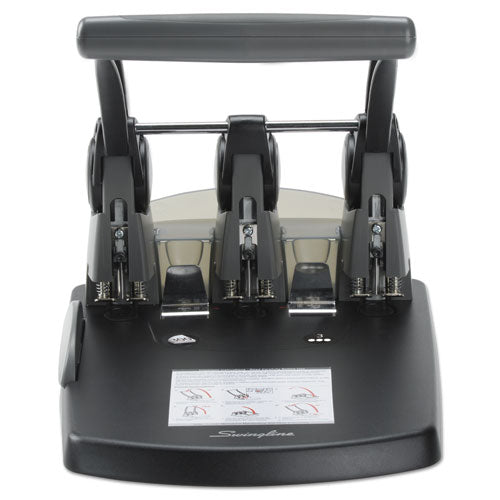Swingline® wholesale. Swingline 300-sheet Extra High-capacity Three-hole Punch, 9-32" Holes, Black-gray. HSD Wholesale: Janitorial Supplies, Breakroom Supplies, Office Supplies.