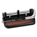 Swingline® wholesale. Swingline 40-sheet Heavy-duty Lever Action 2-to-7-hole Punch, 11-32" Hole, Black-woodgrain. HSD Wholesale: Janitorial Supplies, Breakroom Supplies, Office Supplies.