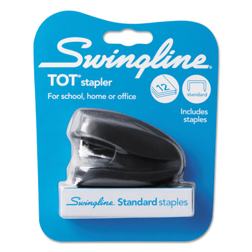 Swingline® wholesale. Swingline Tot Mini Stapler, 12-sheet Capacity, Black. HSD Wholesale: Janitorial Supplies, Breakroom Supplies, Office Supplies.
