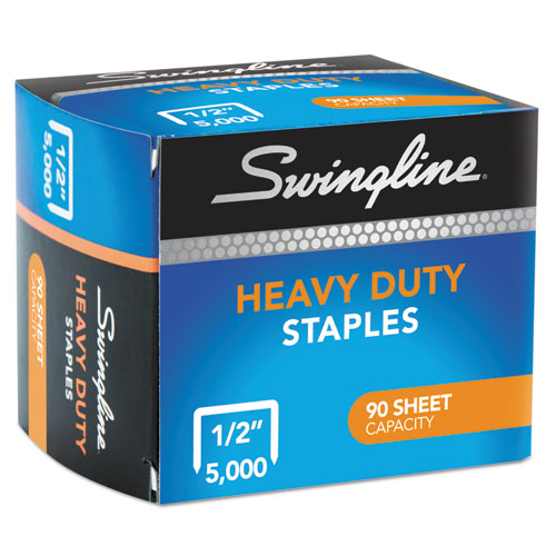 Swingline® wholesale. Swingline S.f. 39 Heavy-duty Staples, 0.5" Leg, 0.5" Crown, Steel, 5,000-box. HSD Wholesale: Janitorial Supplies, Breakroom Supplies, Office Supplies.