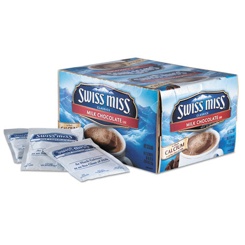 Swiss Miss® wholesale. Hot Cocoa Mix, Regular, 0.73 Oz. Packets,  50 Packets-box. HSD Wholesale: Janitorial Supplies, Breakroom Supplies, Office Supplies.