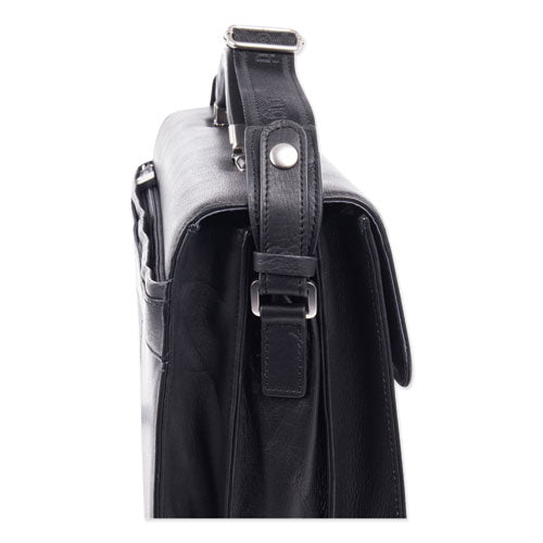 Swiss Mobility wholesale. Milestone Briefcase, Holds Laptops 15.6", 5" X 5" X 12", Black. HSD Wholesale: Janitorial Supplies, Breakroom Supplies, Office Supplies.