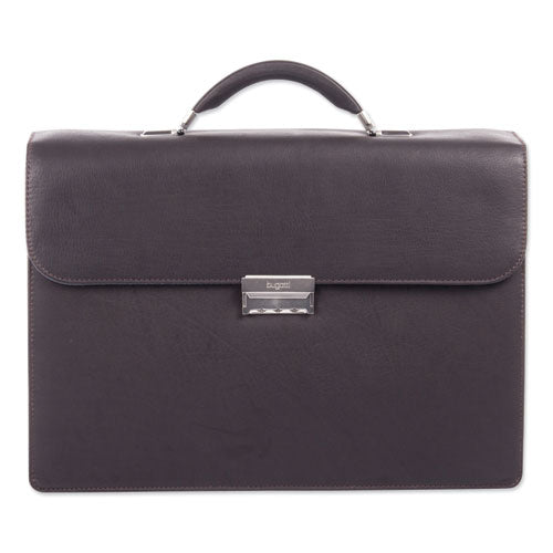 Swiss Mobility wholesale. Milestone Briefcase, Holds Laptops, 15.6", 5" X 5" X 12", Brown. HSD Wholesale: Janitorial Supplies, Breakroom Supplies, Office Supplies.