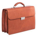 Swiss Mobility wholesale. Milestone Briefcase, Holds Laptops 15.6", 5" X 5" X 12", Cognac. HSD Wholesale: Janitorial Supplies, Breakroom Supplies, Office Supplies.