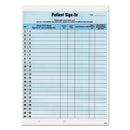 Tabbies® wholesale. Patient Sign-in Label Forms, 8 1-2 X 11 5-8, 125 Sheets-pack, Blue. HSD Wholesale: Janitorial Supplies, Breakroom Supplies, Office Supplies.