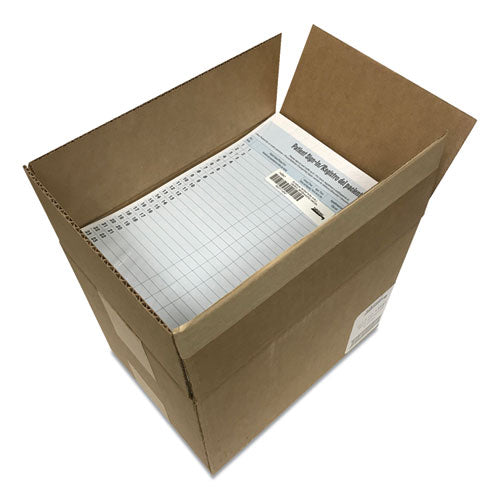 Tabbies® wholesale. Hipaa Labels, Patient Sign-in, 8.5 X 11, Blue, 23-sheet, 125 Sheets-pack. HSD Wholesale: Janitorial Supplies, Breakroom Supplies, Office Supplies.