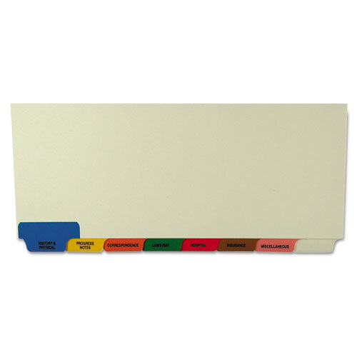 Tabbies® wholesale. Bottom Tab Medical Chart Divider Sets, 8-tab, Assorted Medical, 11.38 X 8.5, Manila, 40 Sets. HSD Wholesale: Janitorial Supplies, Breakroom Supplies, Office Supplies.