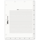 Tabbies® wholesale. Medical Chart Index Divider Sheets, 11 X 8.5, White, 400-box. HSD Wholesale: Janitorial Supplies, Breakroom Supplies, Office Supplies.