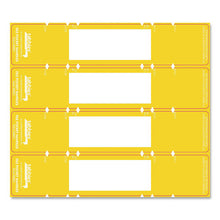 Load image into Gallery viewer, Tabbies® wholesale. File Pocket Handles, 9.63 X 2, Yellow-white, 4-sheet, 12 Sheets-pack. HSD Wholesale: Janitorial Supplies, Breakroom Supplies, Office Supplies.