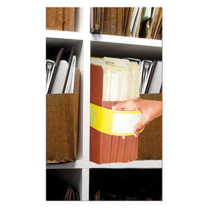 Tabbies® wholesale. File Pocket Handles, 9.63 X 2, Yellow-white, 4-sheet, 12 Sheets-pack. HSD Wholesale: Janitorial Supplies, Breakroom Supplies, Office Supplies.