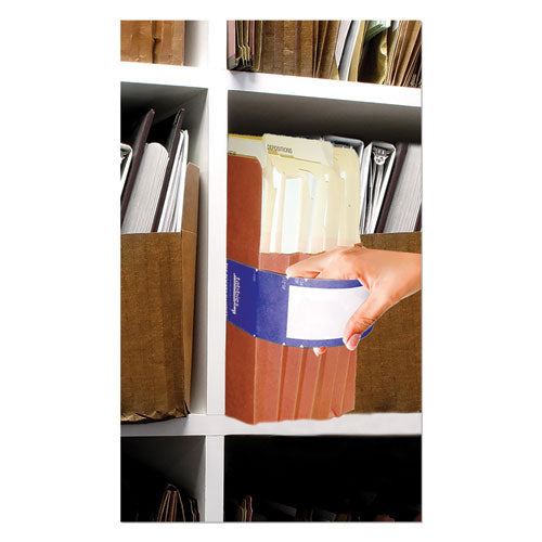 Tabbies® wholesale. File Pocket Handles, 9.63 X 2, Dark Blue-white, 4-sheet, 12 Sheets-pack. HSD Wholesale: Janitorial Supplies, Breakroom Supplies, Office Supplies.