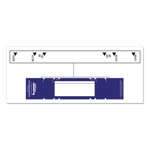 Tabbies® wholesale. File Pocket Handles, 9.63 X 2, Dark Blue-white, 4-sheet, 12 Sheets-pack. HSD Wholesale: Janitorial Supplies, Breakroom Supplies, Office Supplies.