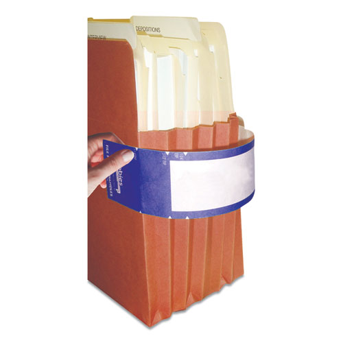 Tabbies® wholesale. File Pocket Handles, 9.63 X 2, Dark Blue-white, 4-sheet, 12 Sheets-pack. HSD Wholesale: Janitorial Supplies, Breakroom Supplies, Office Supplies.