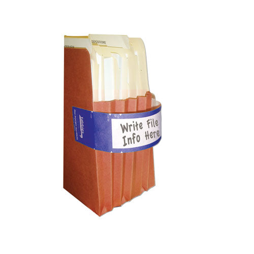 Tabbies® wholesale. File Pocket Handles, 9.63 X 2, Dark Blue-white, 4-sheet, 12 Sheets-pack. HSD Wholesale: Janitorial Supplies, Breakroom Supplies, Office Supplies.