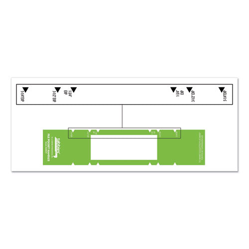 Tabbies® wholesale. File Pocket Handles, 9.63 X 2, Green-white,  4-sheet, 12 Sheets-pack. HSD Wholesale: Janitorial Supplies, Breakroom Supplies, Office Supplies.