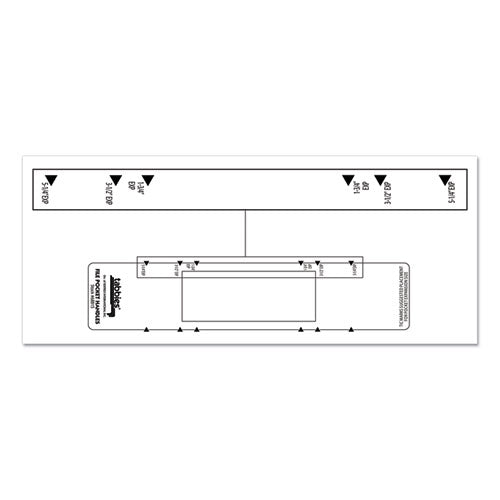 Tabbies® wholesale. File Pocket Handles, 9.63 X 2, White, 4-sheet, 12 Sheets-pack. HSD Wholesale: Janitorial Supplies, Breakroom Supplies, Office Supplies.