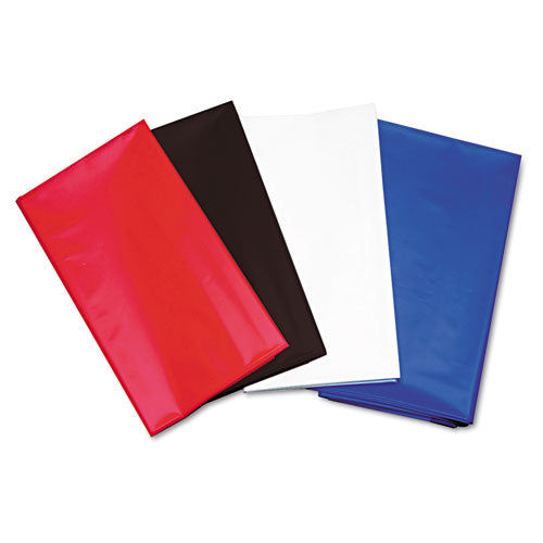 Tablemate® wholesale. Table Set Rectangular Table Cover, Heavyweight Plastic, 54 X 108, Red, 6-pack. HSD Wholesale: Janitorial Supplies, Breakroom Supplies, Office Supplies.