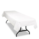 Tablemate® wholesale. Table Set Poly Tissue Table Cover, 54 X 108, White, 6-pack. HSD Wholesale: Janitorial Supplies, Breakroom Supplies, Office Supplies.