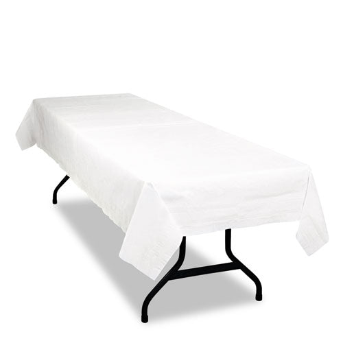 Tablemate® wholesale. Table Set Poly Tissue Table Cover, 54 X 108, White, 6-pack. HSD Wholesale: Janitorial Supplies, Breakroom Supplies, Office Supplies.
