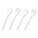 Tablemate® wholesale. Table Set Plastic Serving Forks And Spoons, White, 24 Forks, 24 Spoons Per Pack. HSD Wholesale: Janitorial Supplies, Breakroom Supplies, Office Supplies.