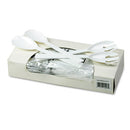 Tablemate® wholesale. Table Set Plastic Serving Forks And Spoons, White, 24 Forks, 24 Spoons Per Pack. HSD Wholesale: Janitorial Supplies, Breakroom Supplies, Office Supplies.