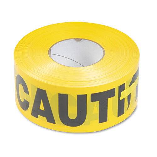 Tatco wholesale. Caution Barricade Safety Tape, Yellow, 3w X 1000ft Roll. HSD Wholesale: Janitorial Supplies, Breakroom Supplies, Office Supplies.