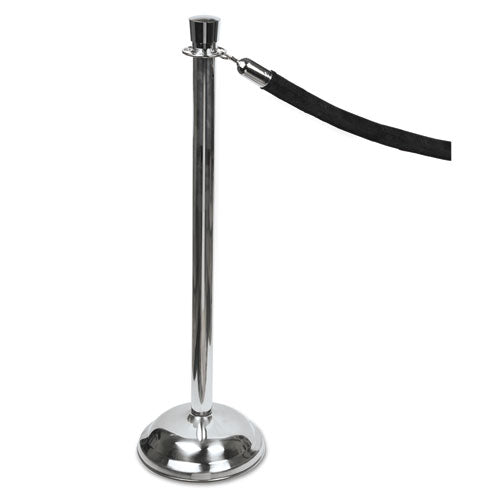 Tatco wholesale. Crowd Control Posts, Chrome, 41" High, Silver, 2-box. HSD Wholesale: Janitorial Supplies, Breakroom Supplies, Office Supplies.