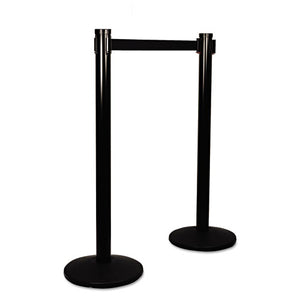 Tatco wholesale. Adjusta-tape Crowd Control Posts Only, Steel, 40" High, Black, 2-box. HSD Wholesale: Janitorial Supplies, Breakroom Supplies, Office Supplies.