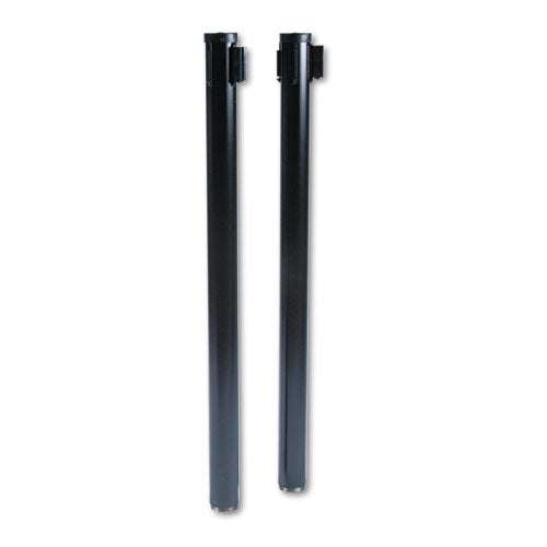 Tatco wholesale. Adjusta-tape Crowd Control Posts Only, Steel, 40" High, Black, 2-box. HSD Wholesale: Janitorial Supplies, Breakroom Supplies, Office Supplies.