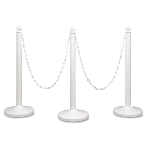 Tatco wholesale. Crowd Control Stanchion Chain, Plastic, 40ft, White. HSD Wholesale: Janitorial Supplies, Breakroom Supplies, Office Supplies.