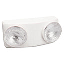 Tatco wholesale. Swivel Head Twin Beam Emergency Lighting Unit, 12.75"w X 4"d X 5.5"h, White. HSD Wholesale: Janitorial Supplies, Breakroom Supplies, Office Supplies.